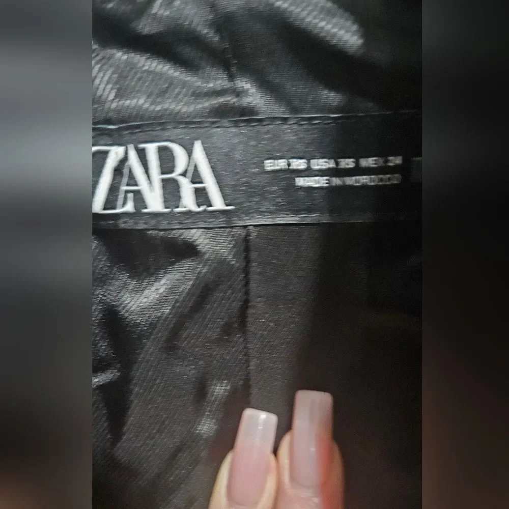 Zara Black Blazer with Gold Buttons